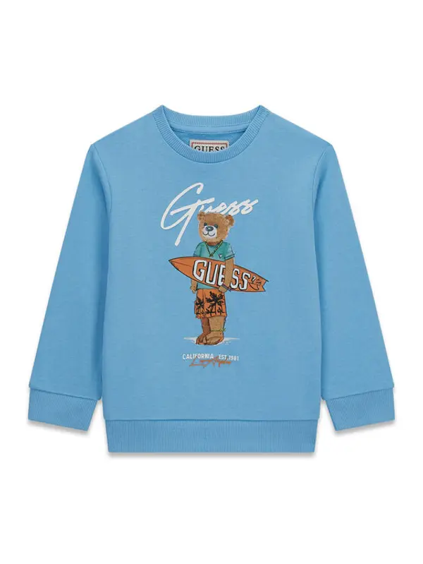 Guess Guess Majica dugih rukava N6GQ04 KA6R4 Plava Regular Fit