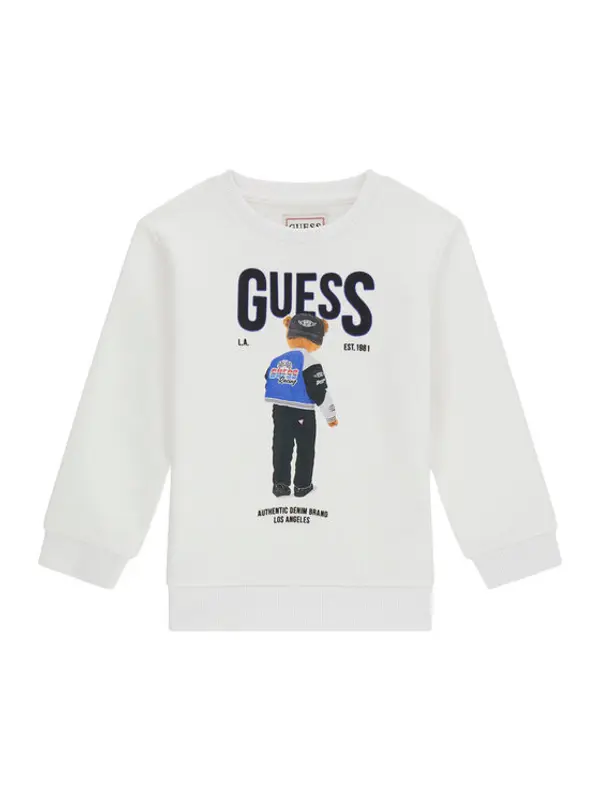 Guess Guess Majica dugih rukava N6RQ03 KAD74 Bijela Regular Fit