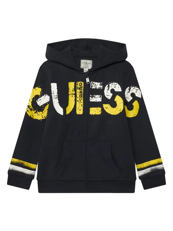 Guess Guess Majica dugih rukava N6RQ07 KCCH0 Tamnoplava Regular Fit