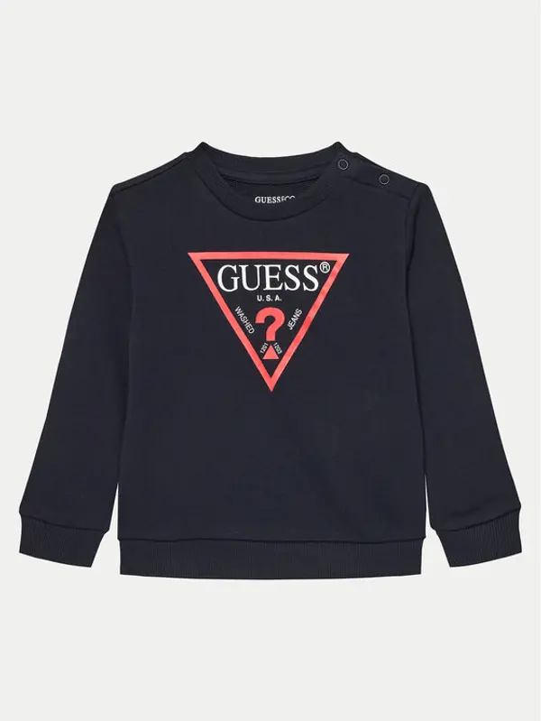 Guess Guess Majica dugih rukava N73Q10 KAUG0 Tamnoplava Regular Fit