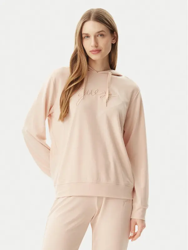 Guess Guess Majica dugih rukava O5GQ00 KCQP2 Narančasta Regular Fit