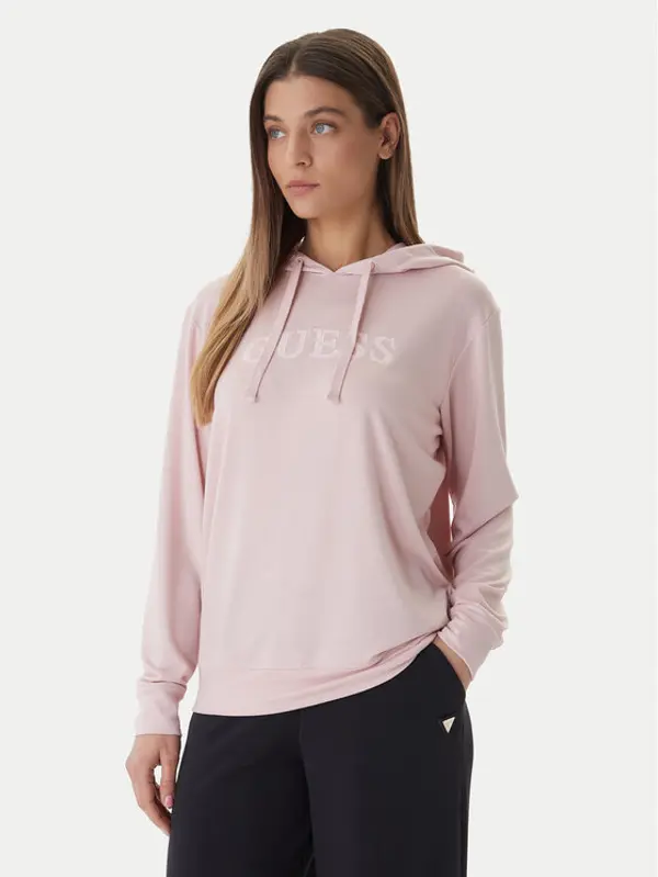 Guess Guess Majica dugih rukava O6GQ00 KCQP2 Ružičasta Regular Fit