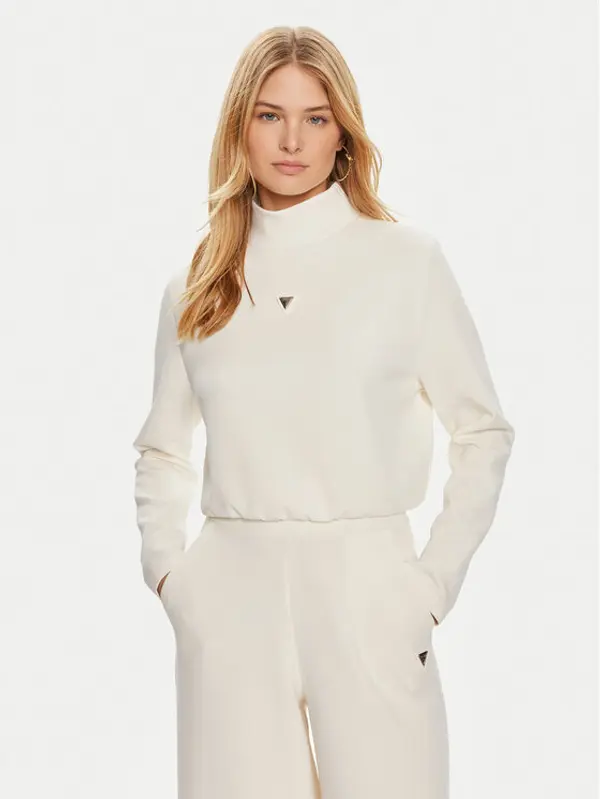 Guess Guess Majica dugih rukava Olympe V4YQ05 KCAY2 Bež Regular Fit