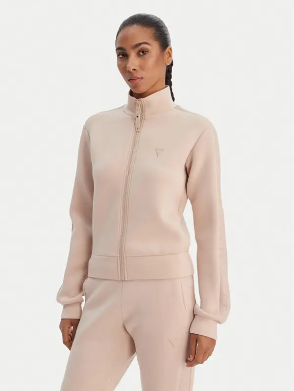 Guess Guess Majica dugih rukava V2YQ17 K7UW2 Bež Regular Fit