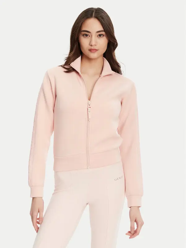 Guess Guess Majica dugih rukava V2YQ17 K7UW2 Ružičasta Regular Fit