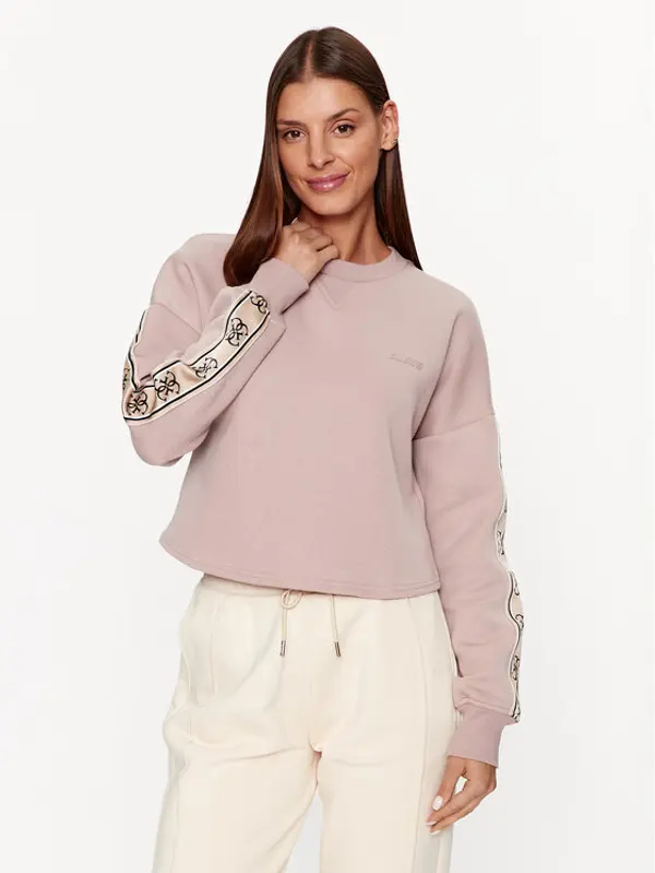 Guess Guess Majica dugih rukava V3BQ16 KB3P2 Ružičasta Regular Fit