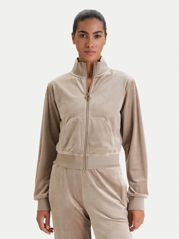 Guess Guess Majica dugih rukava V3BQ22 K0232 Bež Regular Fit