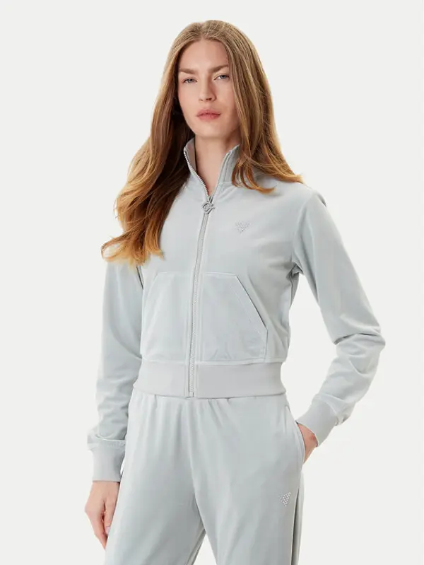Guess Guess Majica dugih rukava V3BQ22 K0232 Zelena Regular Fit