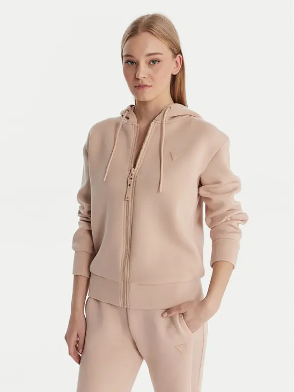 Guess Guess Majica dugih rukava V3RQ11 K7UW2 Bež Regular Fit