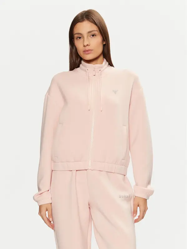 Guess Guess Majica dugih rukava V4BQ14 K7UW2 Ružičasta Regular Fit
