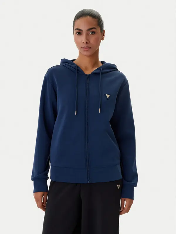 Guess Guess Majica dugih rukava V4YQ06 KCAY2 Tamnoplava Regular Fit