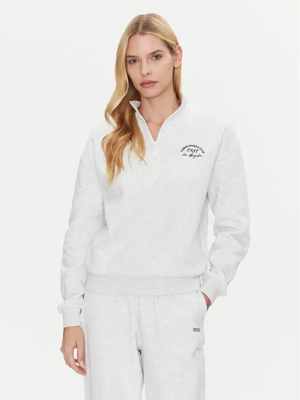 Guess Guess Majica dugih rukava V5GQ06 KCS01 Siva Regular Fit