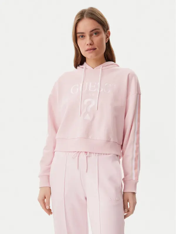 Guess Guess Majica dugih rukava V5GQ17 KCRT1 Ružičasta Regular Fit