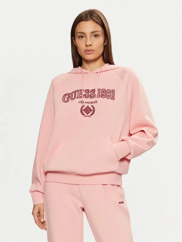 Guess Guess Majica dugih rukava V5RQ02 KCLD1 Ružičasta Regular Fit
