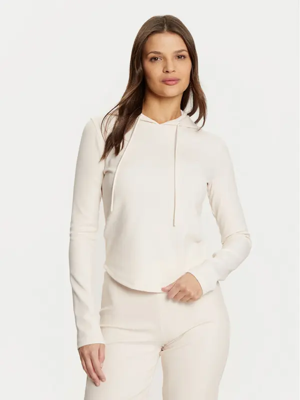 Guess Guess Majica dugih rukava V5RQ06 KCLH0 Écru Regular Fit