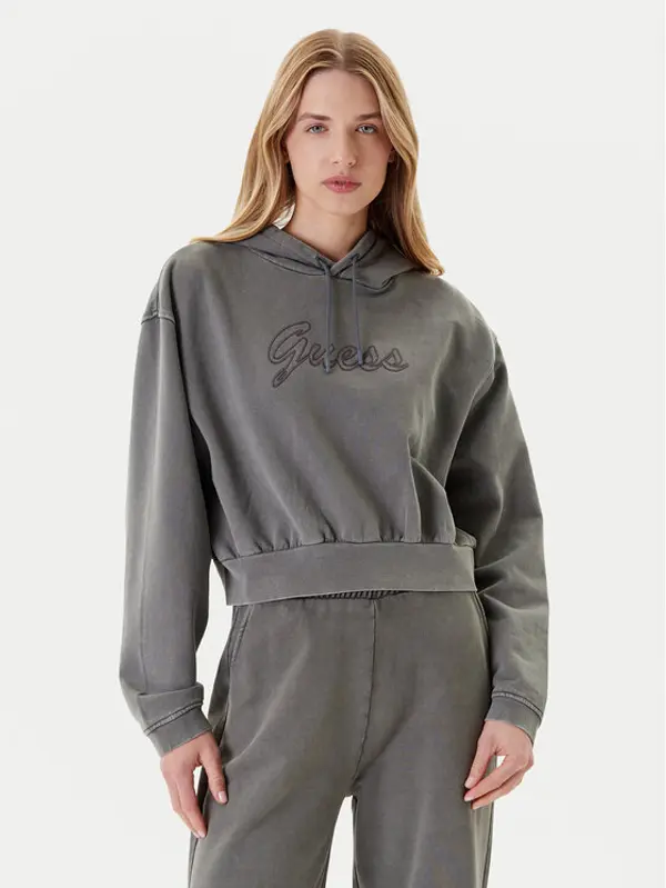 Guess Guess Majica dugih rukava V5RQ16 KCOS1 Siva Relaxed Fit