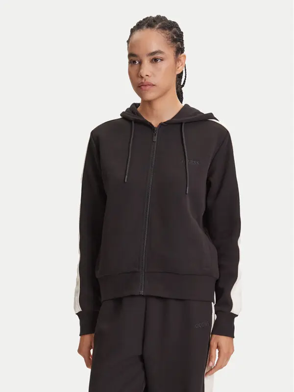 Guess Guess Majica dugih rukava V5YQ00 KB3P2 Crna Regular Fit