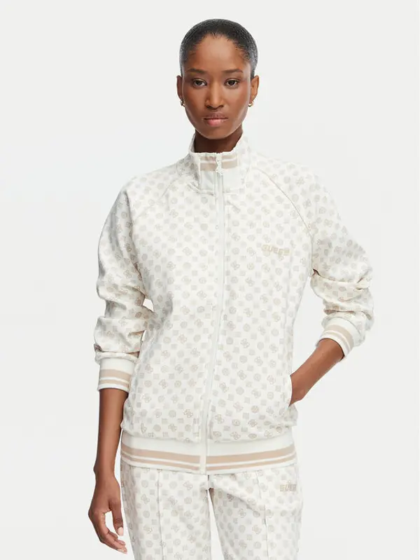 Guess Guess Majica dugih rukava V5YQ03 KB212 Krem Regular Fit