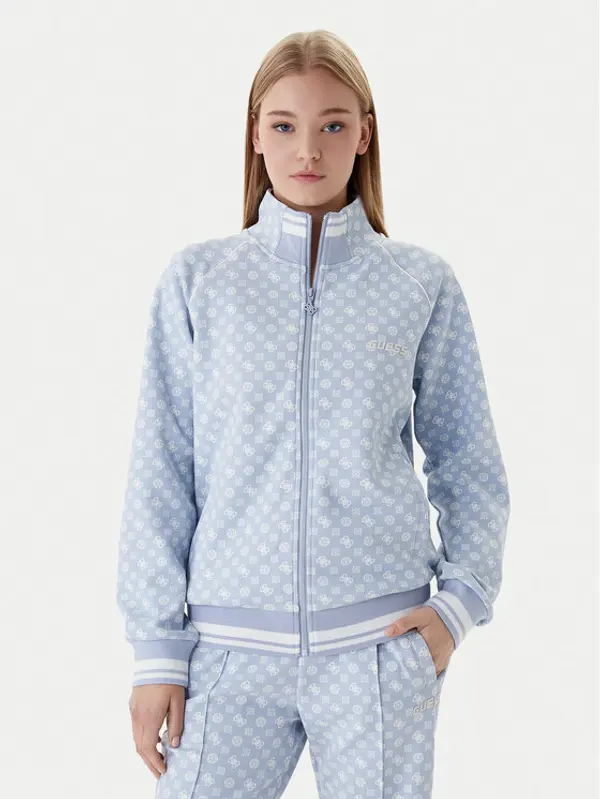Guess Guess Majica dugih rukava V5YQ03 KB212 Svijetloplava Regular Fit