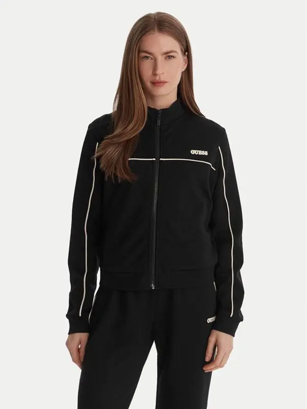 Guess Guess Majica dugih rukava V6GQ09 K3001 Crna Regular Fit