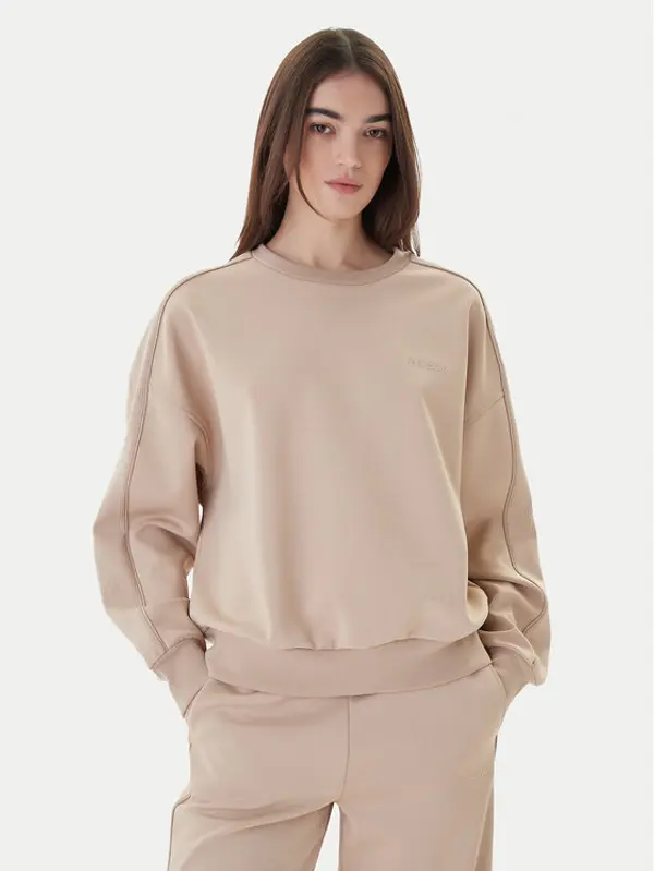 Guess Guess Majica dugih rukava V6RQ96 KCX22 Bež Regular Fit