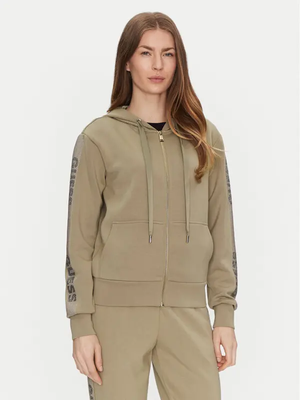Guess Guess Majica dugih rukava W5RQ03 KBYE2 Zelena Regular Fit