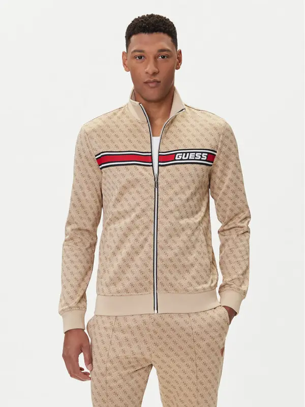 Guess Guess Majica dugih rukava Z2BQ06 K7122 Bež Regular Fit