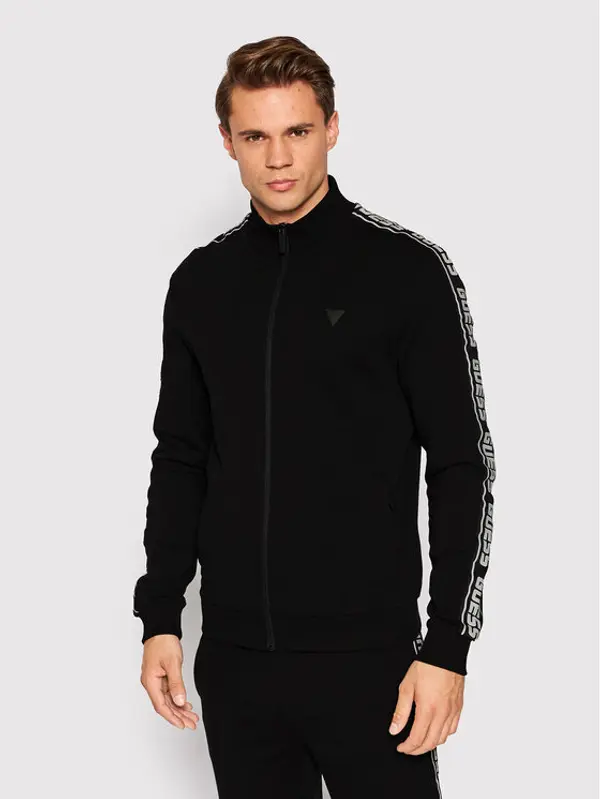 Guess Guess Majica dugih rukava Z2YQ12 K6ZS1 Crna Regular Fit