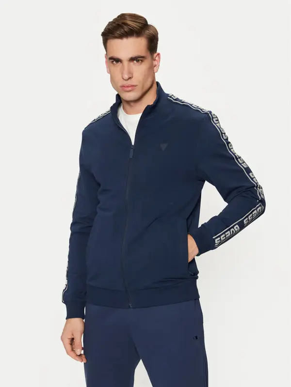 Guess Guess Majica dugih rukava Z2YQ12 K6ZS1 Tamnoplava Regular Fit