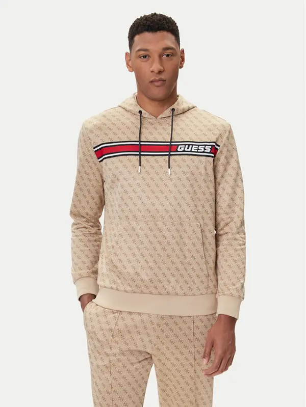 Guess Guess Majica dugih rukava Z4BQ30 K7122 Bež Regular Fit