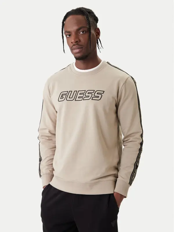 Guess Guess Majica dugih rukava Z4GQ24 K6ZS1 Bež Regular Fit