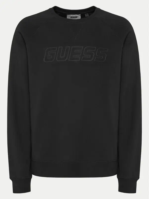 Guess Guess Majica dugih rukava Z4YQ16 KAIJ1 Crna Regular Fit