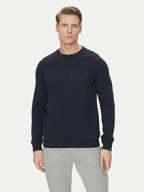 Guess Guess Majica dugih rukava Z4YQ16 KAIJ1 Tamnoplava Regular Fit