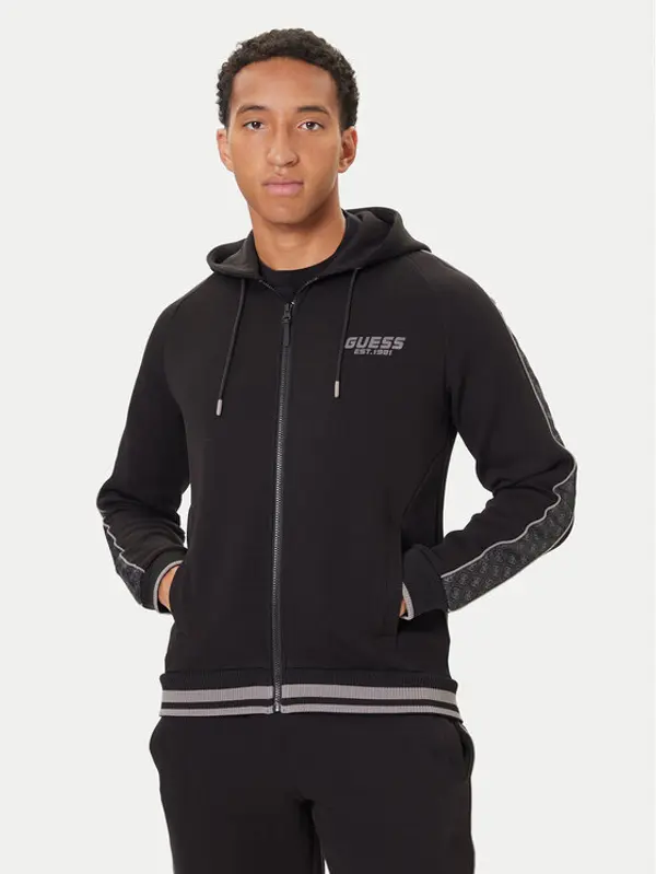 Guess Guess Majica dugih rukava Z5BQ12 KB3P2 Crna Regular Fit