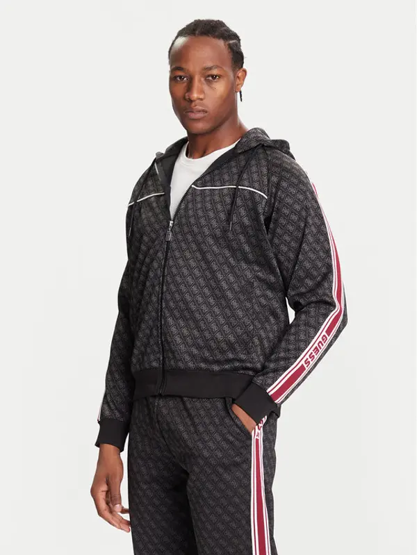 Guess Guess Majica dugih rukava Z5BQ13 K2042 Crna Relaxed Fit