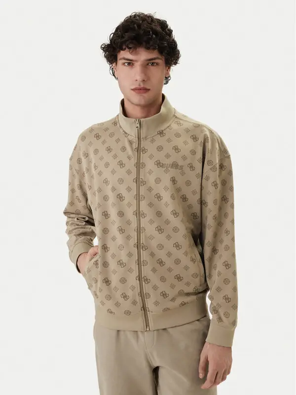 Guess Guess Majica dugih rukava Z6GQ07 K2849 Bež Relaxed Fit
