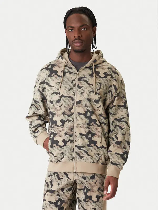 Guess Guess Majica dugih rukava Z6RQ04 K9YI1 Bež Regular Fit