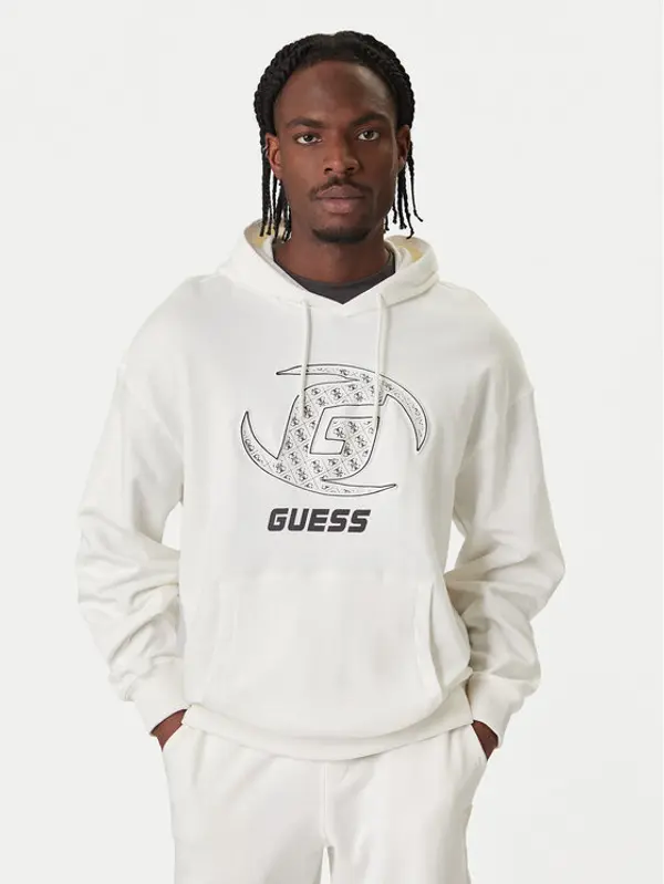 Guess Guess Majica dugih rukava Z6RQ05 K9YI1 Bijela Regular Fit