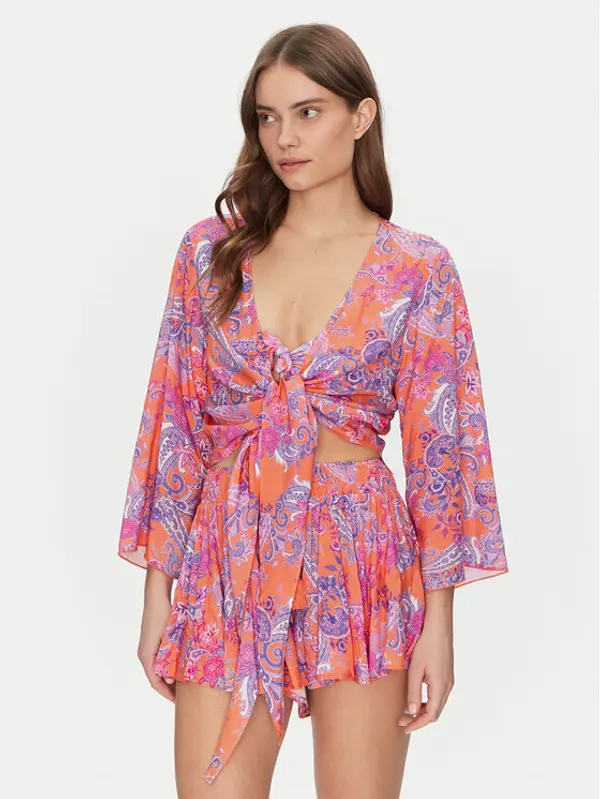 Guess Guess Majica E5GH01 WH3X2 Šarena Regular Fit