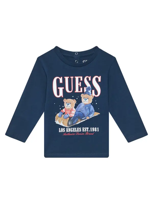 Guess Guess Majica I5BI00I3Z14 Plava Regular Fit