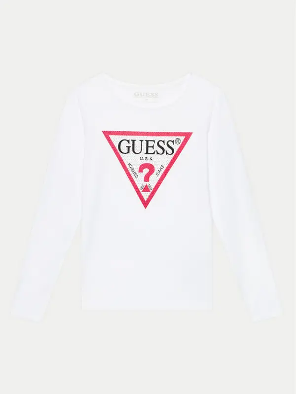 Guess Guess Majica J2YI50 K6YW1 Bijela Regular Fit