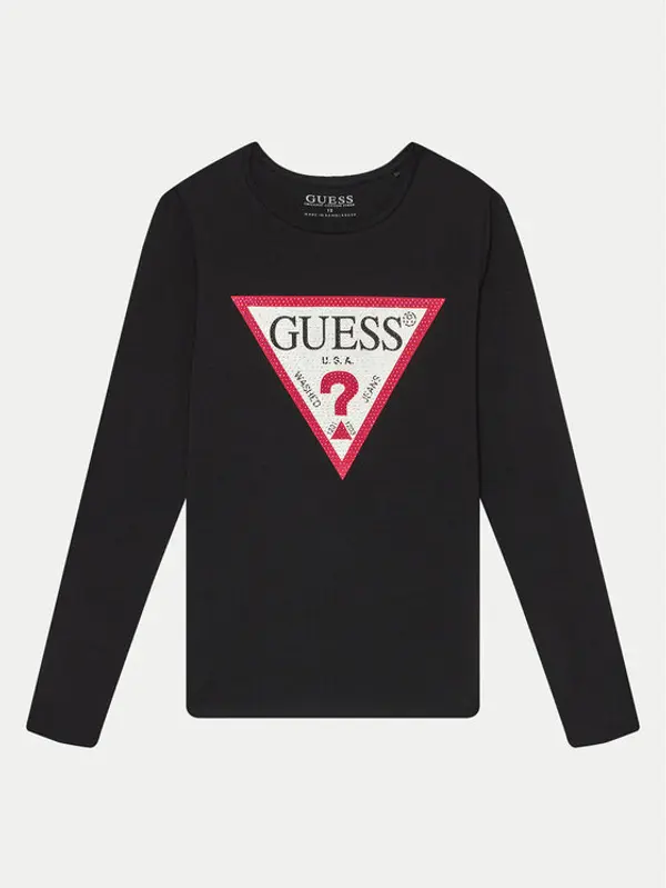 Guess Guess Majica J2YI50 K6YW1 Crna Regular Fit