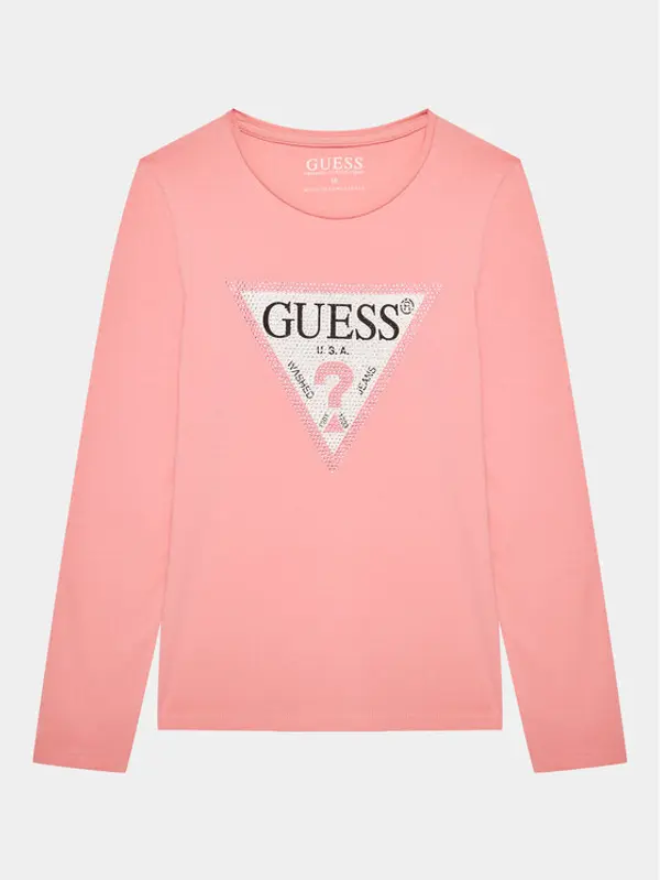 Guess Guess Majica J2YI50 K6YW1 Ružičasta Regular Fit