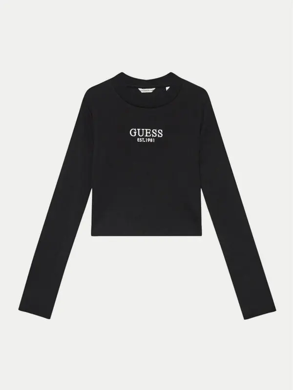 Guess Guess Majica J4YI49 KBZP4 Crna Regular Fit