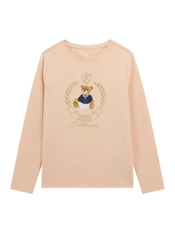 Guess Guess Majica J5BI26 J1314 Ružičasta Regular Fit