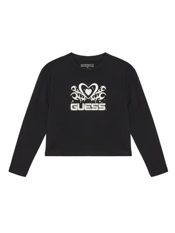 Guess Guess Majica J5YI03 K6YW4 Crna Regular Fit