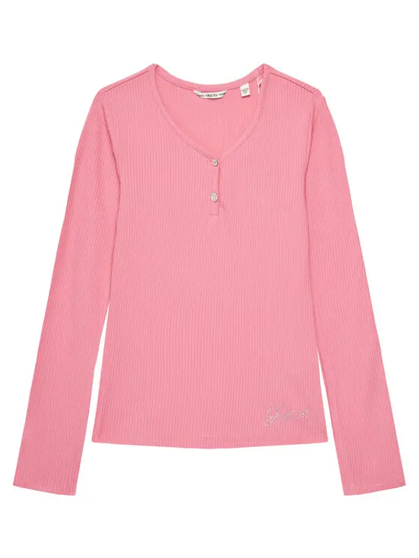 Guess Guess Majica J5YP02 KBCO2 Ružičasta Regular Fit
