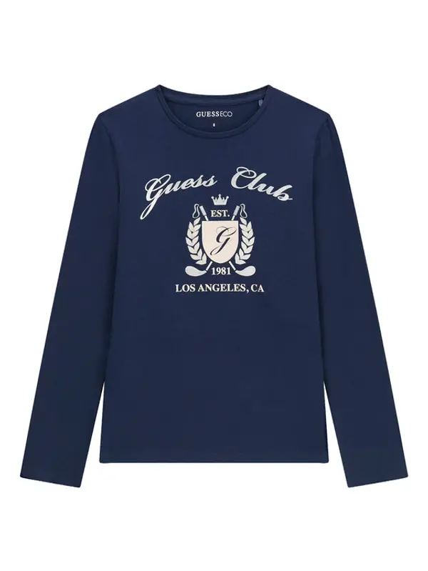 Guess Guess Majica J6YI21 K3747 Tamnoplava Regular Fit