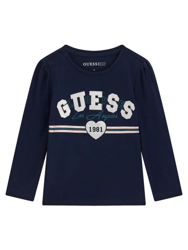 Guess Guess Majica K6YI18 K3698 Tamnoplava Regular Fit