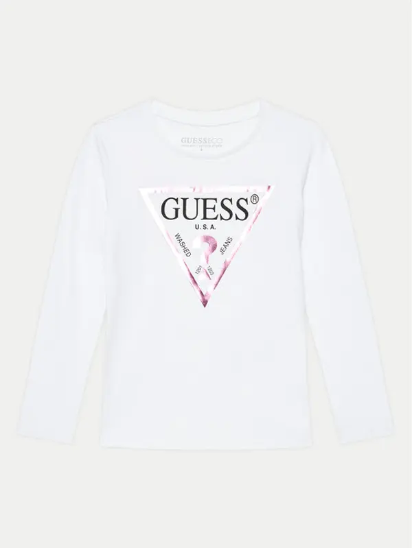 Guess Guess Majica K84I18 K8HM0 Bijela Regular Fit